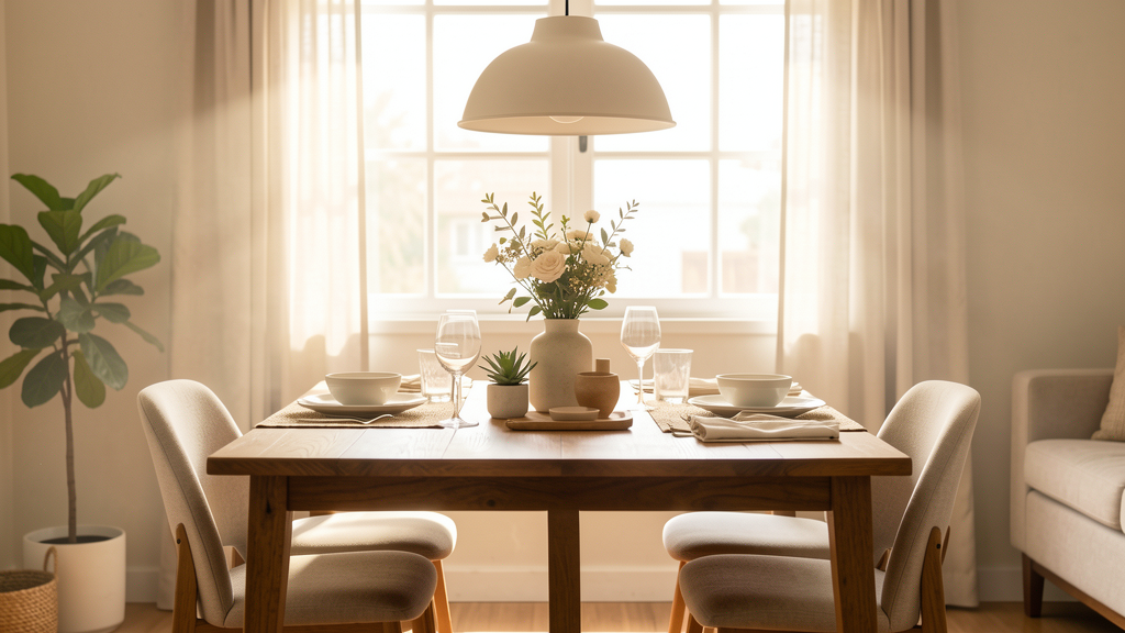 Detalhe fotográfico relacionado a Luz embutida (Spot) ou Pendente: qual priorizar para a mesa de jantar?