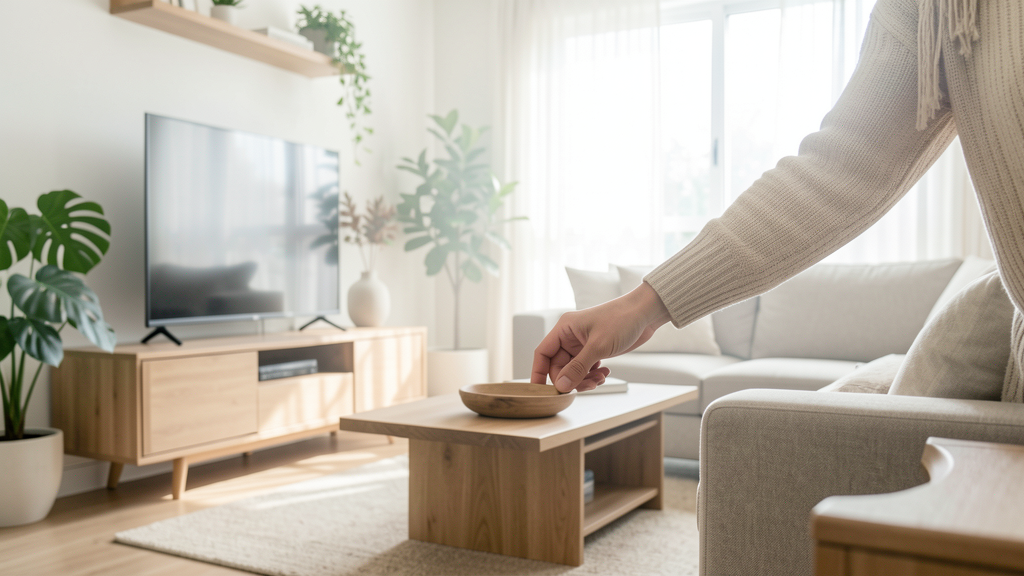 Detalhe fotográfico relacionado a Posicionamento da TV e Sofá: O Cálculo Matemático para Acabar com o Desconforto Visual